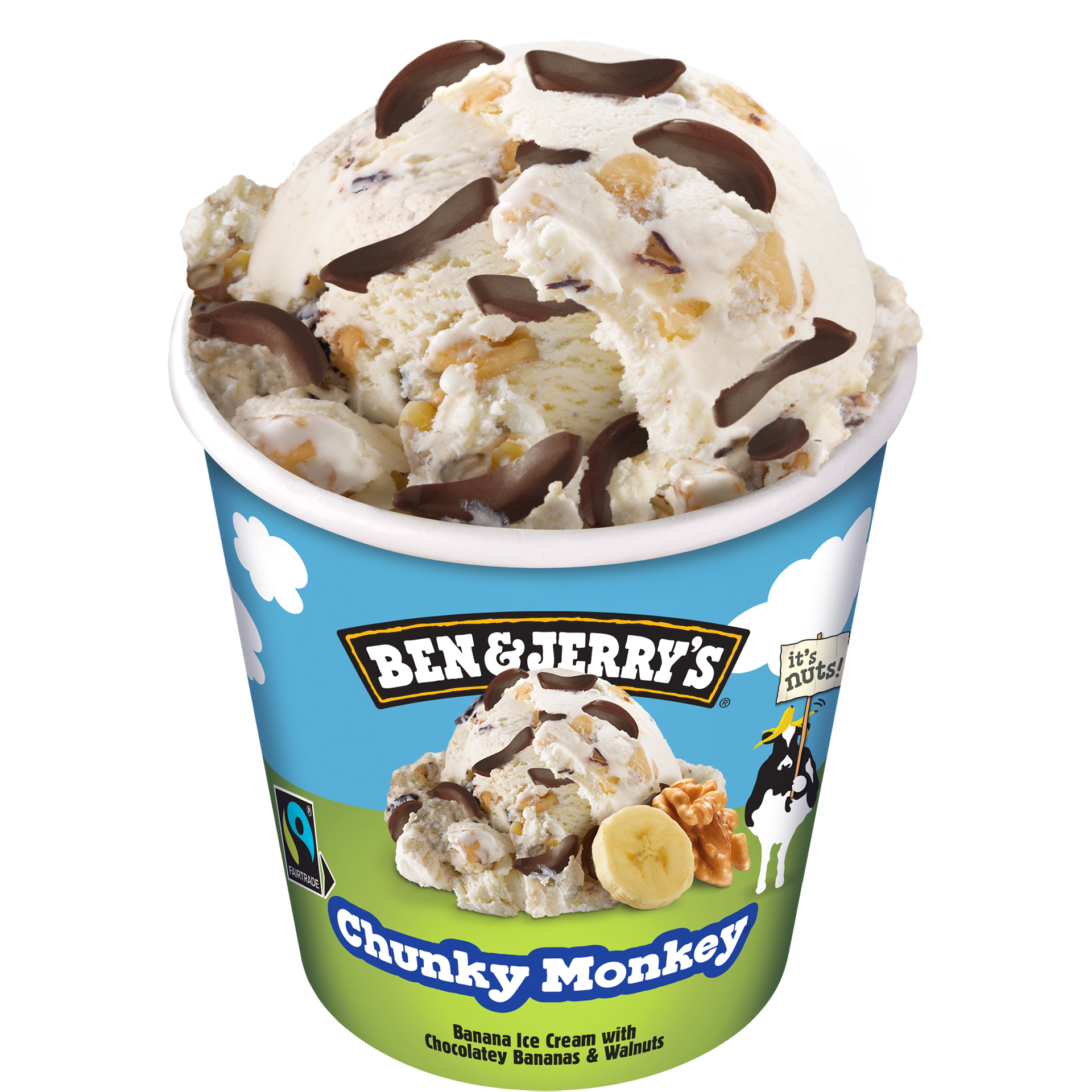 Chunky Monkey Ice Cream - Tub
