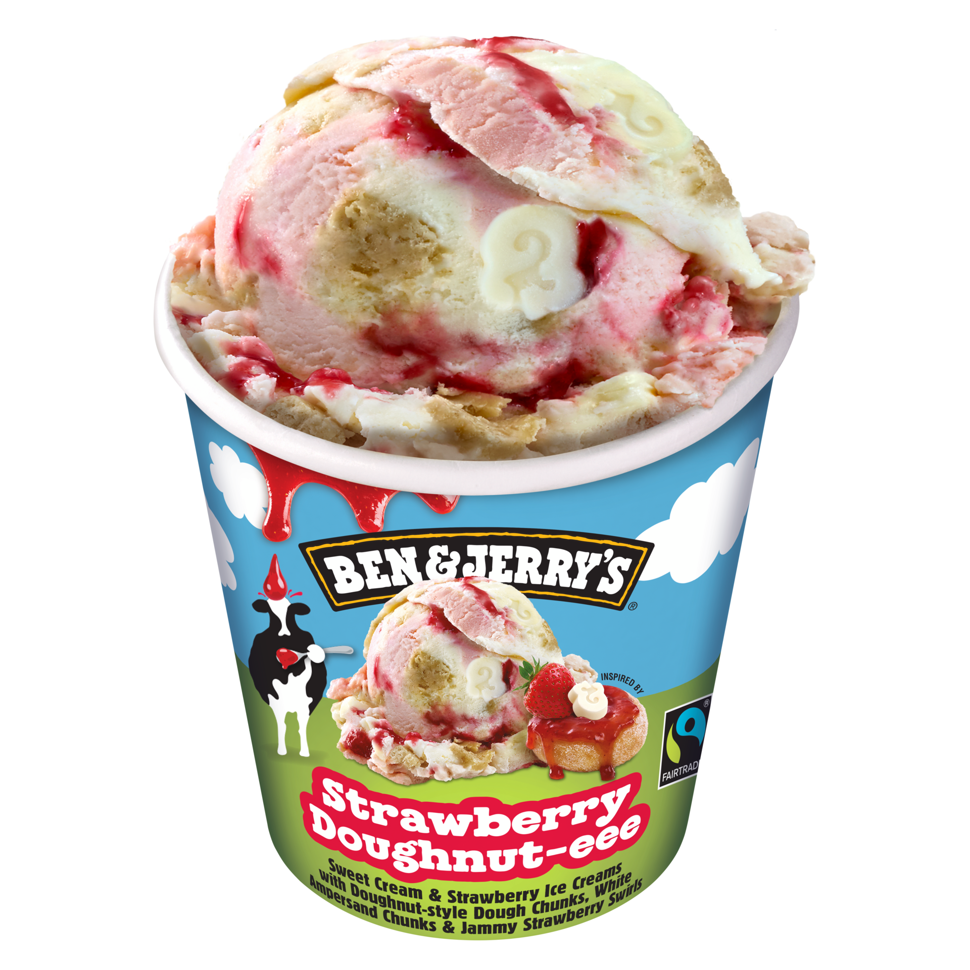 Strawberry Doughnut-eee Original Ice Cream Tubs
