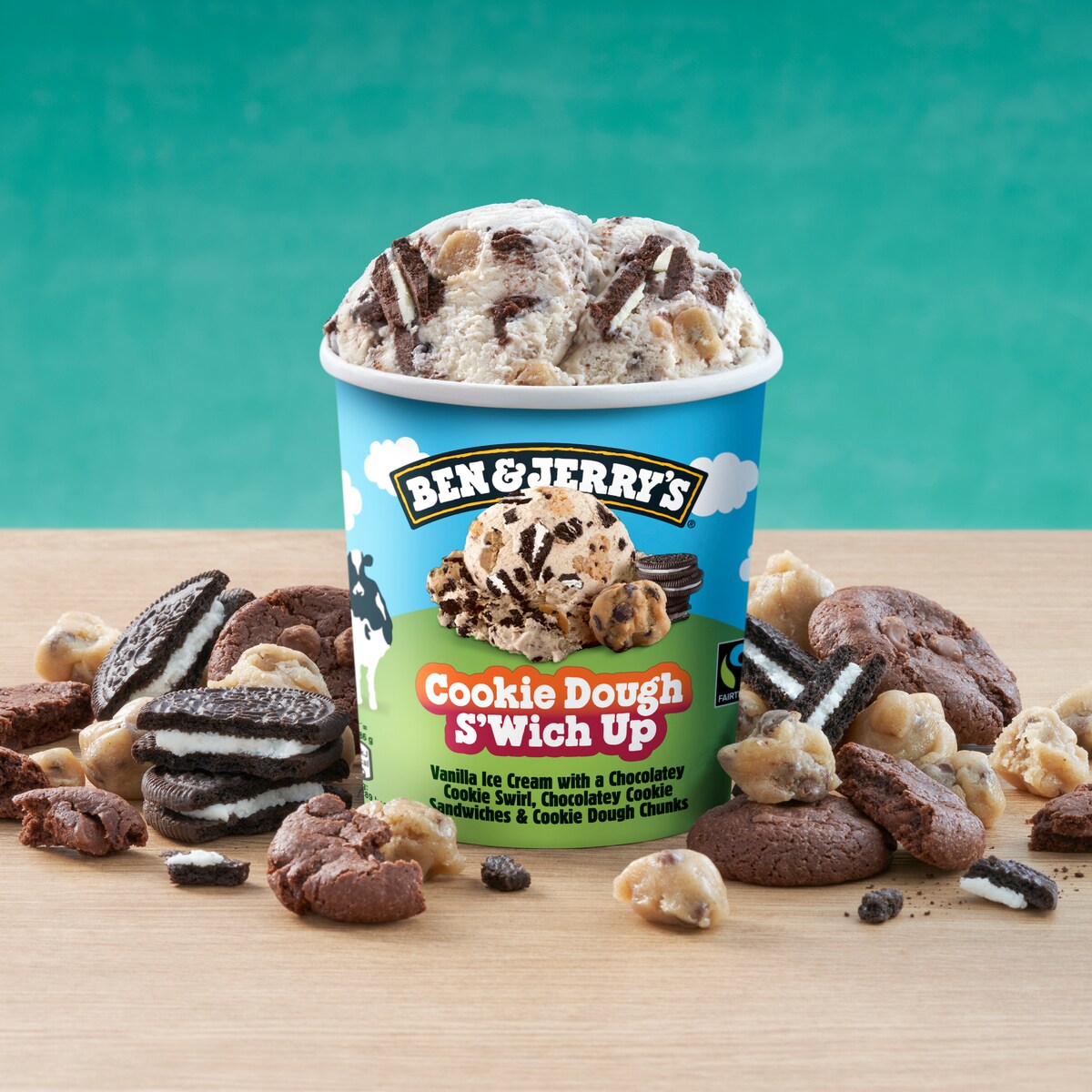 Cookie Dough S'Wich Up Ice Cream - Tub 2 / 4
