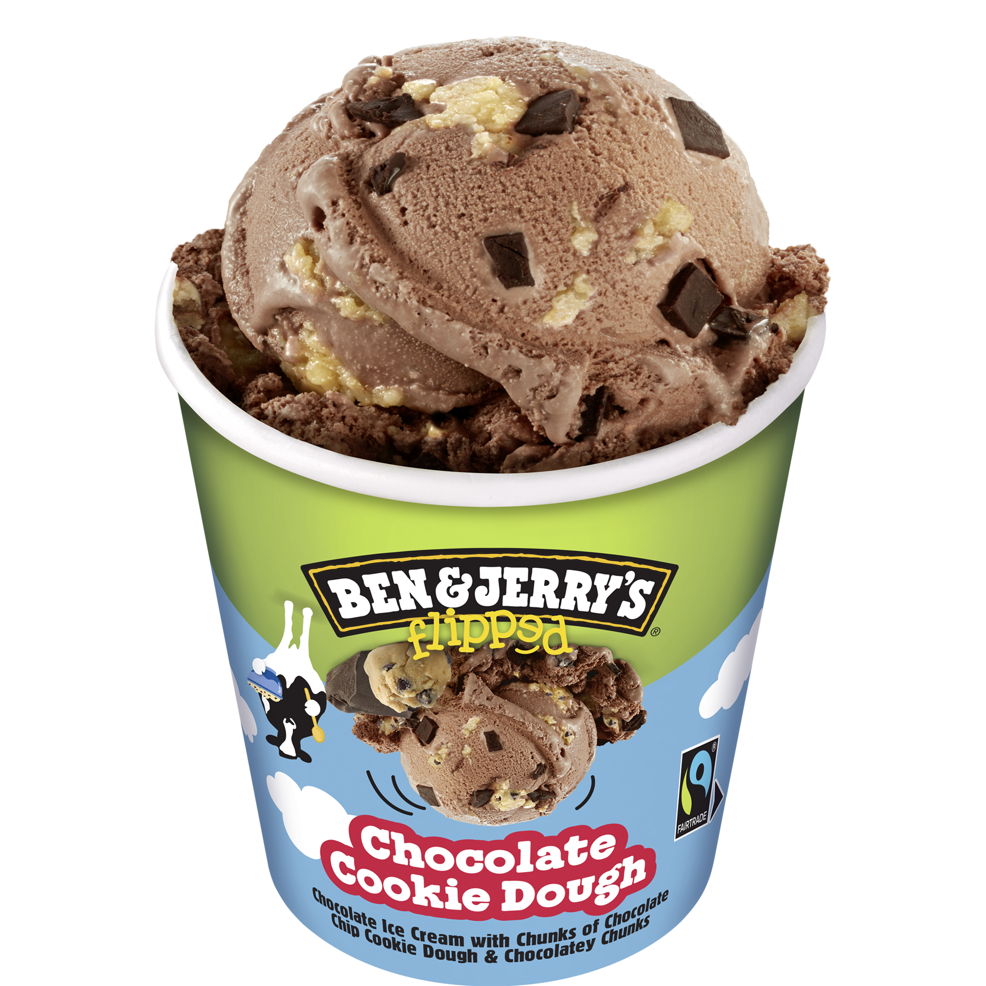 Flipped Chocolate Cookie Dough Original Ice Cream Tubs